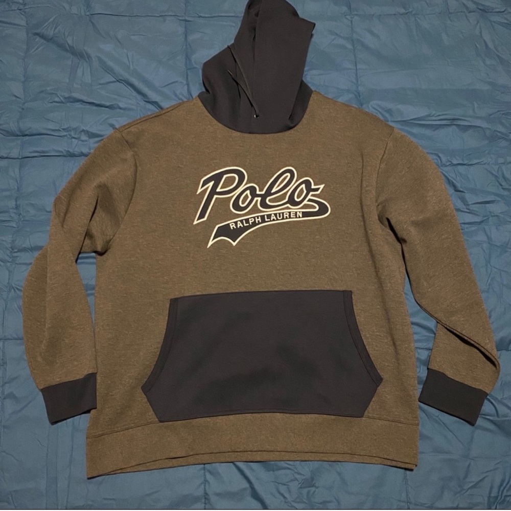 Polo Ralph Lauren Men’s Sweatshirt Hoodie Blue/Gray Size 2XB